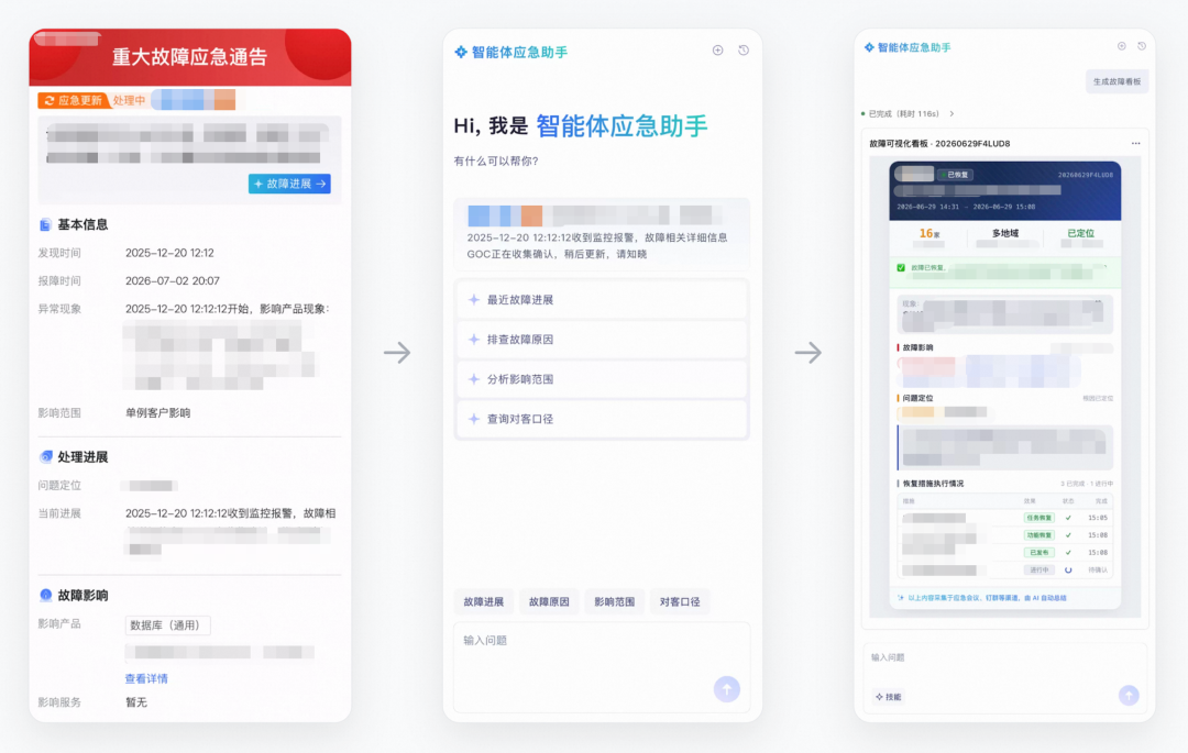 AI 故障查询助手效果展示图