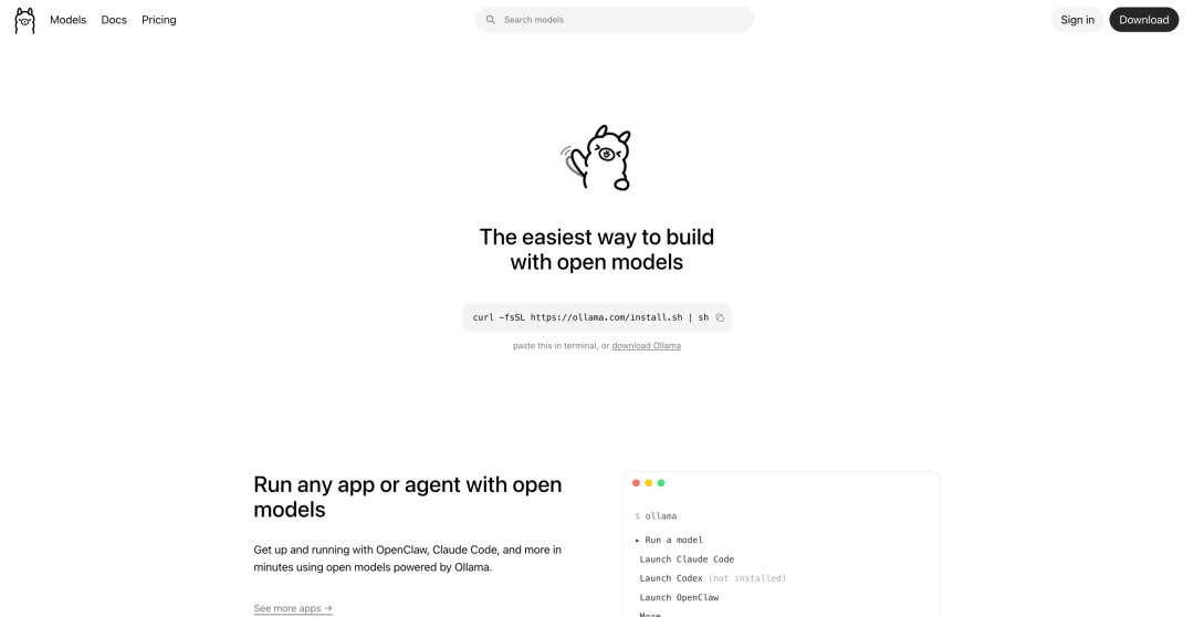 Ollama CLI 使用示意图