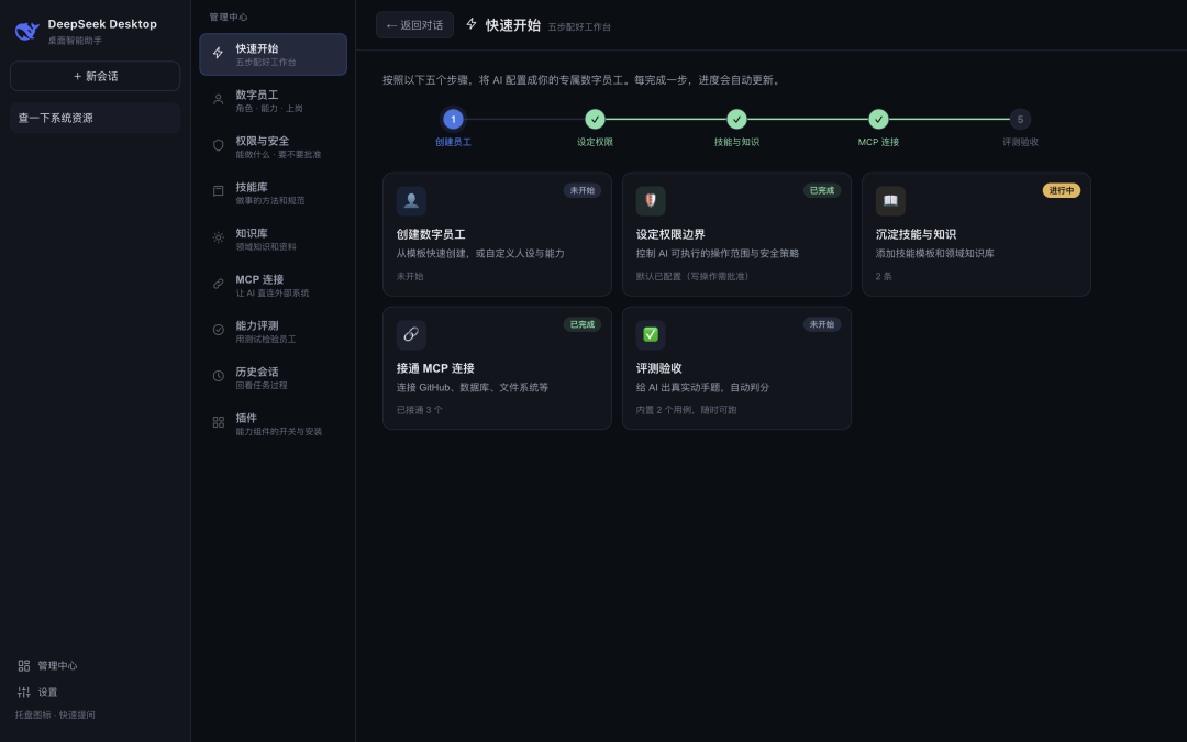 数字员工列表截图