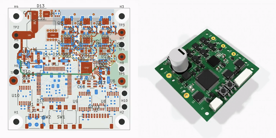 Astra在KiCad中自动完成PCB布局演示（GIF）