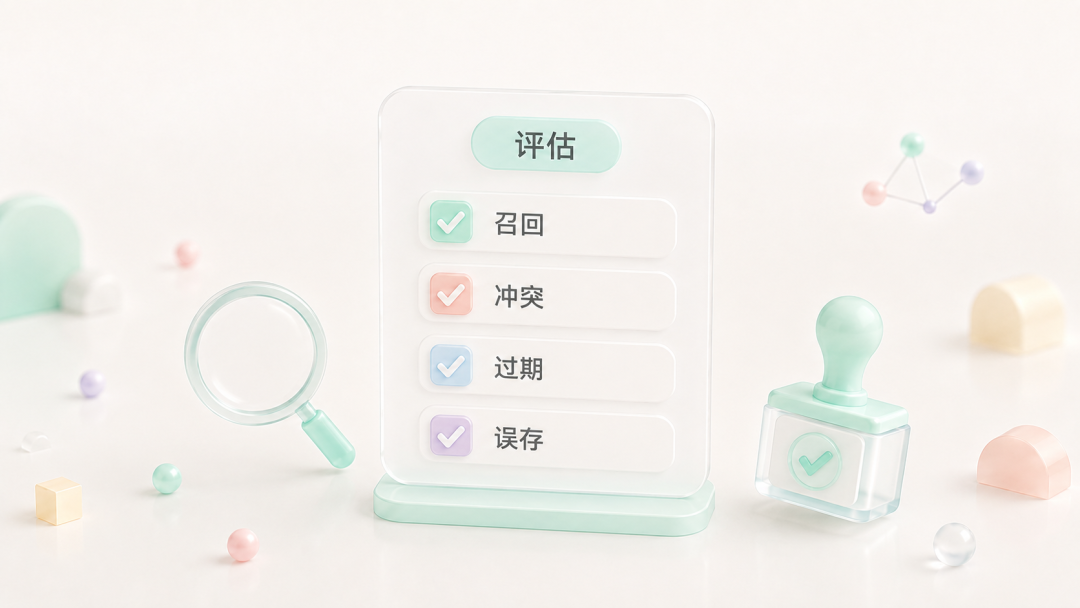 记忆系统评估面板示意图