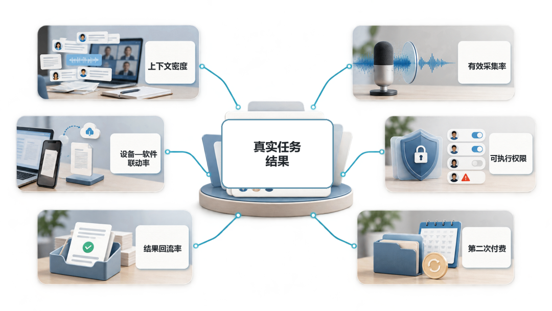 AI办公六个验证指标示意图