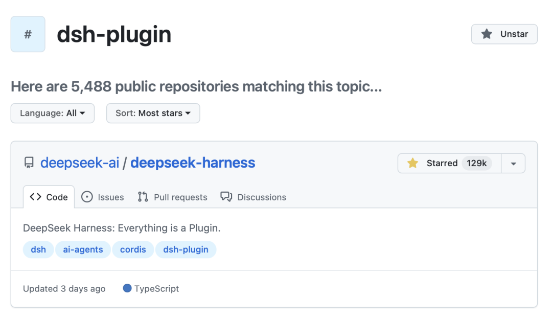GitHub Topics 上 dsh-plugin 话题的插件列表