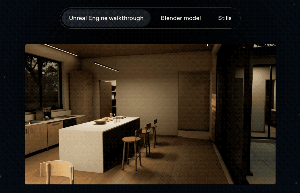 Astra在Blender与Unreal Engine5中协同建模（GIF）