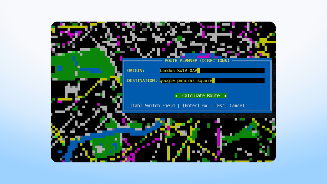 图 4：Google 官方 Gemini 3.8 Flash DOS Maps Demo 画面