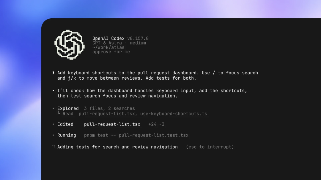 Codex CLI /agents视图界面