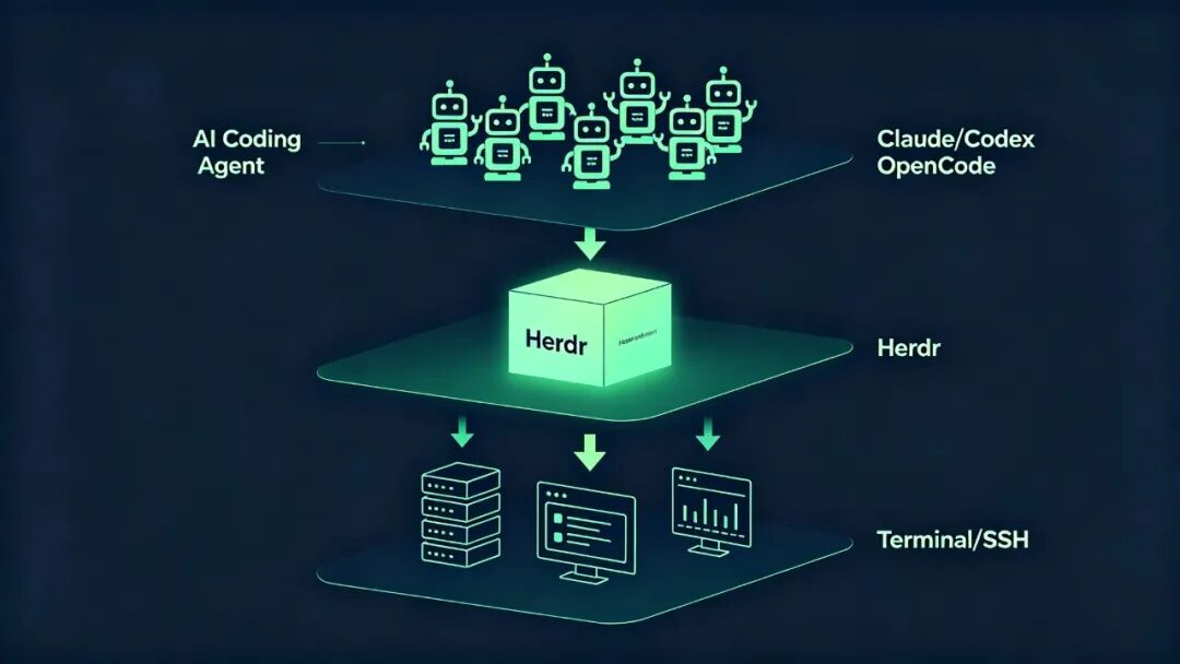 Herdr Workspace 结构示意图
