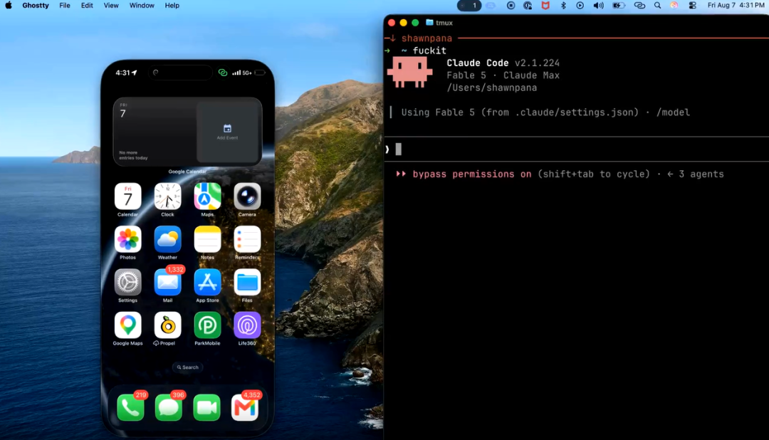 iPhone Mirroring 在 Mac 上显示 iPhone 屏幕