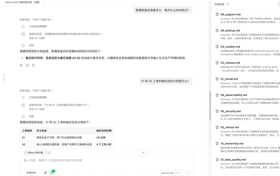 WeKnora Wiki 页面,展示由原始文档生成的 Markdown 页面及知识图谱链接