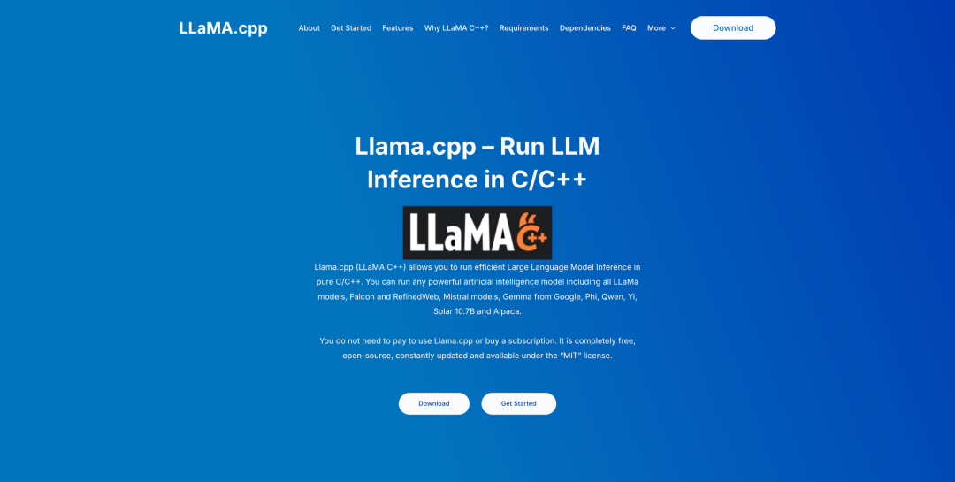 llama.cpp 参数配置界面截图